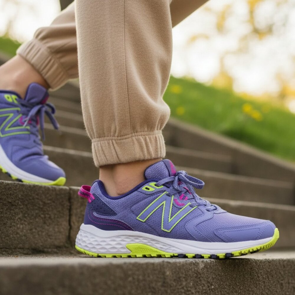 NEW BALANCE 410v7 Women's Sneakers Shoes Purple Blue with Yellow various sizes